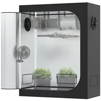 TH Deluxe D600 Grow Zelt Growzelt Box 120x60x150 cm ohne Sichtfenster