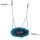 Hudora Nestschaukel Octagon 110 cm schwarz/blau