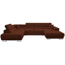 Mirjan24 Wohnlandschaft Torezio Bis Cord, Stilvoll Eckcouch mit Bettkasten und Schlaffunktion, Einstellbare Kopfstützen, 346x203x70-90 cm, Wohnzimmer, Sofas ... Couches, Wohnlandschaften, Wohnlandschaften in U-Form
