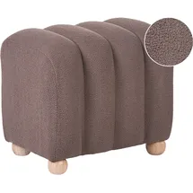 Beliani Pouf Idyllwild Bouclé 49 x 46 x 38 cm Braun