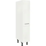 Nobilia Apothekerschrank Flash, Weiß Hochglanz, Holzwerkstoff, 4 Fächer, nur wie online abgebildet bestellbar, 30x168x58 cm, Blauer Engel, Pefc, Goldenes M, Made in Germany, DGM-Klimapakt, Küchen, Küchenmöbel, Küchenschränke, Apothekerschränke