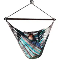 HOPLO Gepolsterter Hängesessel Hängestuhl Eleganza XXXL Baumwolle 2 Kissen,