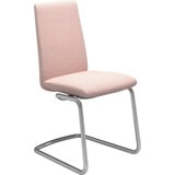 Stressless® Polsterstuhl Laurel, Low Back, Größe M, mit Beinen aus Stahl in Chrom glänzend rosa