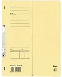 Bene Mappe DIN A4 Gelb Pappkarton 250 g/m2