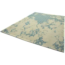 Teppich MORGENLAND "VINTAGE COMET", blau, B:170cm H:6mm L:240cm, Viskose, Teppiche, Kurzflor, Viskose, Shabby, Wohnzimmer