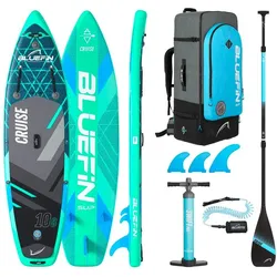 Aufblasbare Paddleboard-Reihe Bluefin SUP Cruise 10'8 - Gecko Blue BLAU 10'8 (3.25 m)