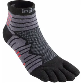 injinji Ultra Run Mini-Crew Zehensocken Schwarz 40,5-44