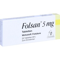 Teofarma FOLSAN 5 mg Tabletten 20 St