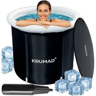 krumad Eistonne 320 L – Faltbare Badewanne Erwachsene – Outdoor Kaltbad Wanne mit