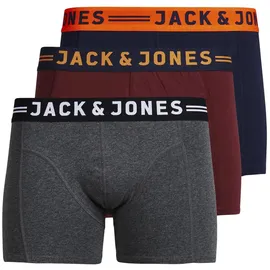 JACK & JONES Boy Boxershorts Boys Logo 3-Pack 176Dark Grey Melange | 176