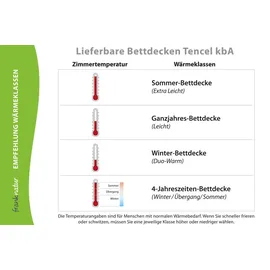 franknatur Winterdecke Bettdecke 135x200 Lyocell Bio Baumwolle Winter