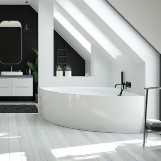 Hoesch iSENSI Eck-Badewanne, 3827.010,