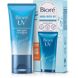 Bioré Aqua Rich UV Leichtes Feuchtigkeitsfluid LSF50 Gesichtsfluid 50 ml