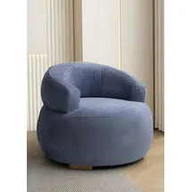 JVmoebel Rundsessel 95 x 75 x 95 cm Blau