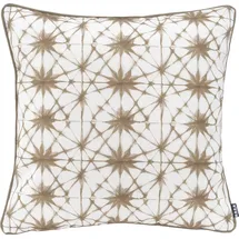 H.O.C.K. Badu Batik Saphire Outdoor« mit Keder, Kissenhülle mit Füllung, 1 Stück beige
