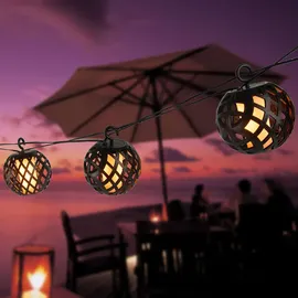 GLOBO Solar Laternen LED Lichterkette 8x (33686-8)