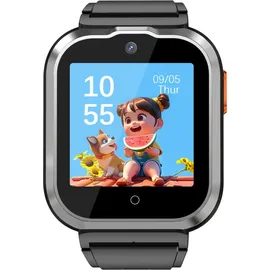 Onestyle SMW-Kids Smartwatch für Kinder mit LBS-Tracking, GPS, AGPS, 4G, SOS, HD Videoanruf, Kamera, 1,4" IPS-Farb-HD-Display , IPX7, schwarz