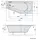 Polysan TIGRA R Eckbadewanne 80 x 170 x 46 cm (Polysan-90611-30)