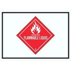 HB-Druck Schild Entzündbare flüssige Symbol Stoffe Flammable Liquid A1 (594x841mm)