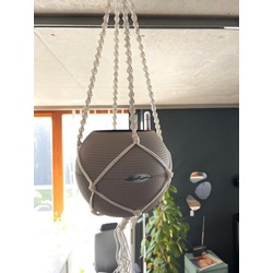 Lechuza® Blumentopf Pflanztopf Puro Color 20 Komplettset sandbraun + M (Komplettset) braun