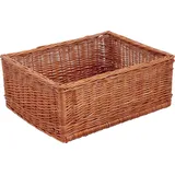 Regalkorb, Auslagekorb, Allzweckkorb, Schrankkorb, Thekenkorb, 35x45x18cm - Braun