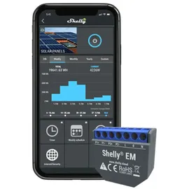 Shelly EM intelligenter Stromzähler und Schützkontrollrelaisschalter
