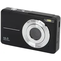 Digital Kamera, HD 1080P 44MP Kinder Kamera, 16X Digital Zoom, Unterstützung Autofokus, One Click Kompakt Kamera für Jugendliche (Black)