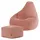 I.C.O.N. Icon Dalton Sitzsack Kinder mit Hocker, Rosa, Flauschiger Cord Stoff, Sitzsack Cord mit Füllung, Bequemer Kinder Gaming Sessel, Kuschelsessel, Lese Sessel, Schlafzimmer, Kinderzimmer, Spielzimmer