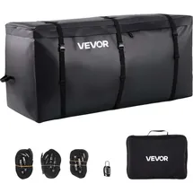 Vevor Gepäckträgertasche für Anhängerkupplung aus wasserdichtes 840D-PVC (0,71 m3), Gepäcktasche zur Aufbewahrung auf der Ladefläche von Lkws mit verstärkten Gurten für PKW SUVs Vans Schwarz