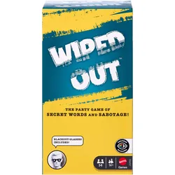 Wiped Out Partyspiel, Ratespiel für Familien, Teenager, Erwachsene mit löschbaren Hinweisen und Brille für 3 bis 6 Spieler