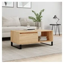 furnicato Moderner Couchtisch Braun Eiche 90 x 50 x 36,5 cm