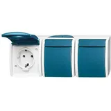 Busch-Jaeger Schuko-Steckdose 3f. waagerecht 2300/3 EW-53