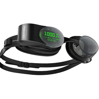 Holoswim Smart Schwimmbrille, 2PRO Real Time AR Goggles, AI Analyse APP, Nano Anti-Fog Schwimmbrille, IPX8 Magnetische Aufladung, unterstützt Garmin Watch Apple Watch