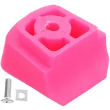 Toyvian Bremsstopper Rosa aus Gummi und Edelstahl für Kinder Rollschuhe rutschfeste Universelle Passform Verbesserte Bremsblöcke für Inline Skates und Rollschuhe