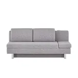 Sofa.de Schlafcouch Webstoff 2-Sitzer Grau