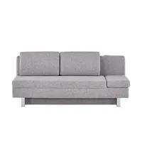 Sofa.de Schlafcouch Webstoff 2-Sitzer Grau
