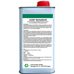 ILKA Schieferöl für Schieferböden, Gebrauchsfertiges Pflegeprodukt zum Schutz verschiedener Tonschiefersorten, 1 Liter - Flasche