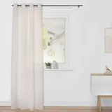Lichtblick ORIGINAL Vorhang Vorhang in Leinenoptik mit Ösen, lichtdurchlässiger Stoff (1 St), Ösen, transparent, Polyester, lichtdurchlässig, Leinenoptik, Transparent weiß 140 cm x 175 cm