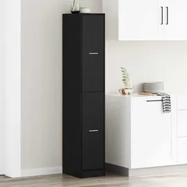 vidaXL Apothekerschrank Schwarze Eiche 30 x 41 x 174,5 cm Schwarz