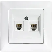 Günsan Visage 2-fach CAT3 Telefon Steckdose 2 St.