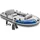 Intex Schlauchboot Excursion 4 Weiß inkl. Pumpe und Alu-Paddel