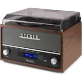 Audizio Frisco (Manuell), Plattenspieler, Braun, Grau