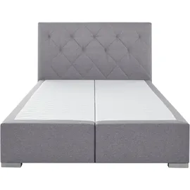 Home Affaire Boxbett HOME AFFAIRE "Tynan", grau, B:154cm L:210cm, Komplettbetten, Boxspringbett, wahlweise mit Bettkasten, in H2, H3 & H4 erhältilich