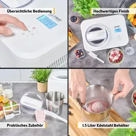 First Austria Eismaschine 1,5L Weiß