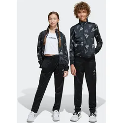 Trainingsanzug ADIDAS SPORTSWEAR "J CLBRTN TS", Kinder, Gr. 128, schwarz, Obermaterial: 100% Polyester, sportlich, Sportanzüge
