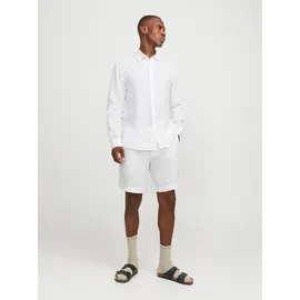 JACK & JONES Shorts JPSTBILL LAWRENCE LINEN SHORTS SRT LN weiß S