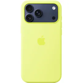 Apple iPhone 17 Pro Max Silikon Case mit MagSafe Neongelb
