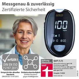 GlucoCheck Gold (mg/dl) 60 Teststreifen 1 St