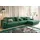 KAWOLA Ecksofa XL Lana Cord Recamiere rechts smaragd