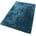 Hochflor-Teppich - turquoise - 70x140 cm